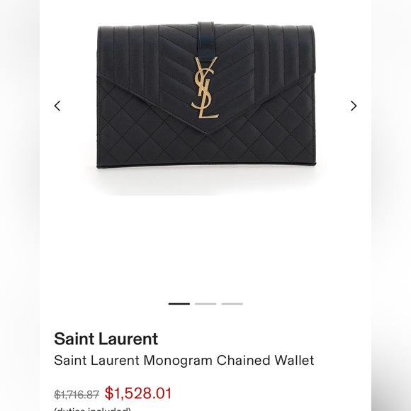 Auth YSL Wallet • Yves Saint Laurent Flap Wallet in Black Leather Authentic - Picture 14 of 14